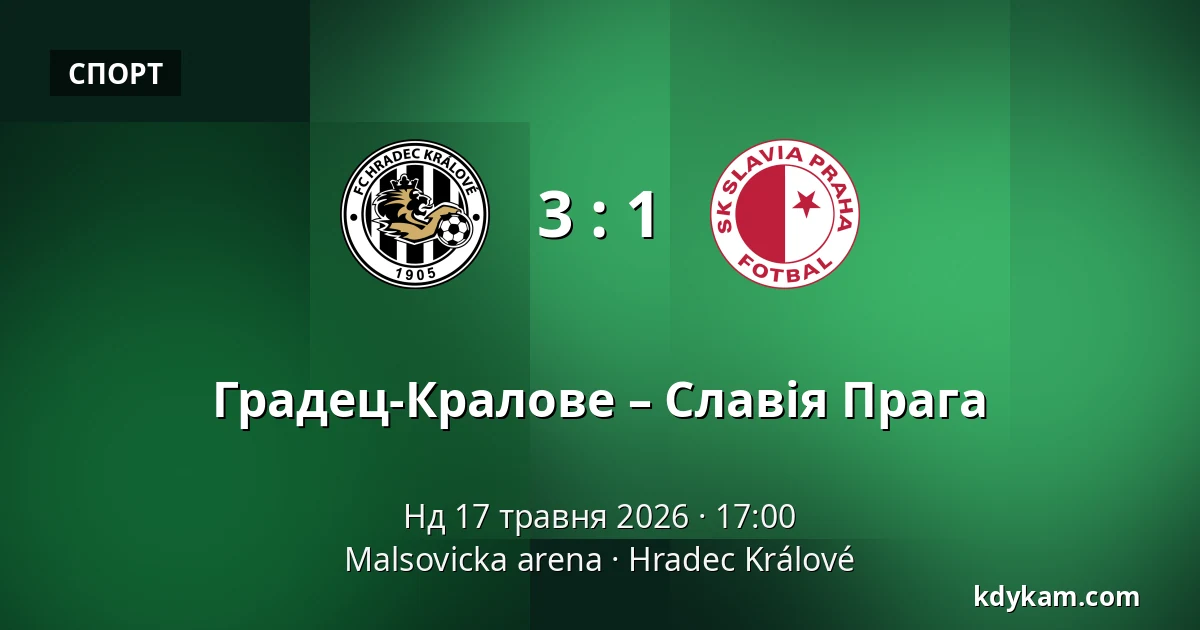 Градец-Кралове – Славія Прага — Malsovicka arena, Градець-Кралове