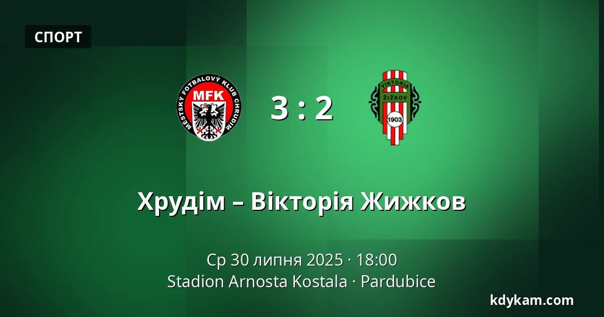 Хрудім – Вікторія Жижков — Stadion Arnosta Kostala, Пардубиці