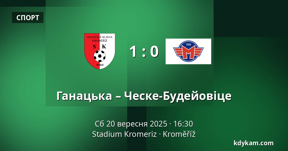 Ганацька – Ческе-Будейовіце — Stadium Kromeriz, Кромеріж