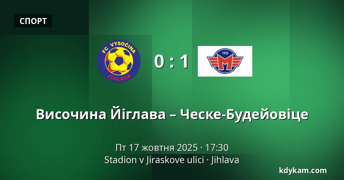 Височина Йіглава – Ческе-Будейовіце — Stadion v Jiraskove ulici, Йигава