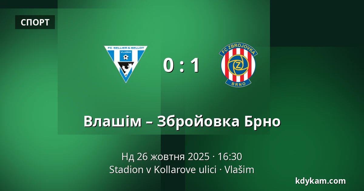 Влашім – Збройовка Брно — Stadion v Kollarove ulici, Влашим