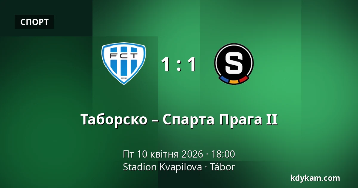 Таборско – Спарта Прага II — Stadion Kvapilova, Табір