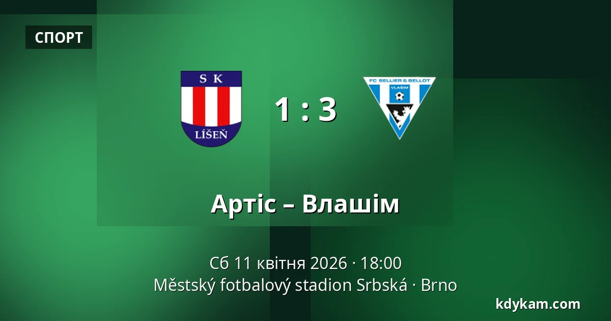 Артіс – Влашім — Městský fotbalový stadion Srbská, Брно