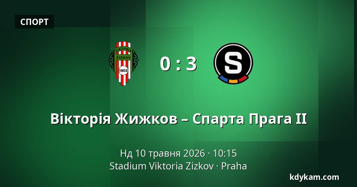 Вікторія Жижков – Спарта Прага II — FK Viktoria Žižkov, Прага