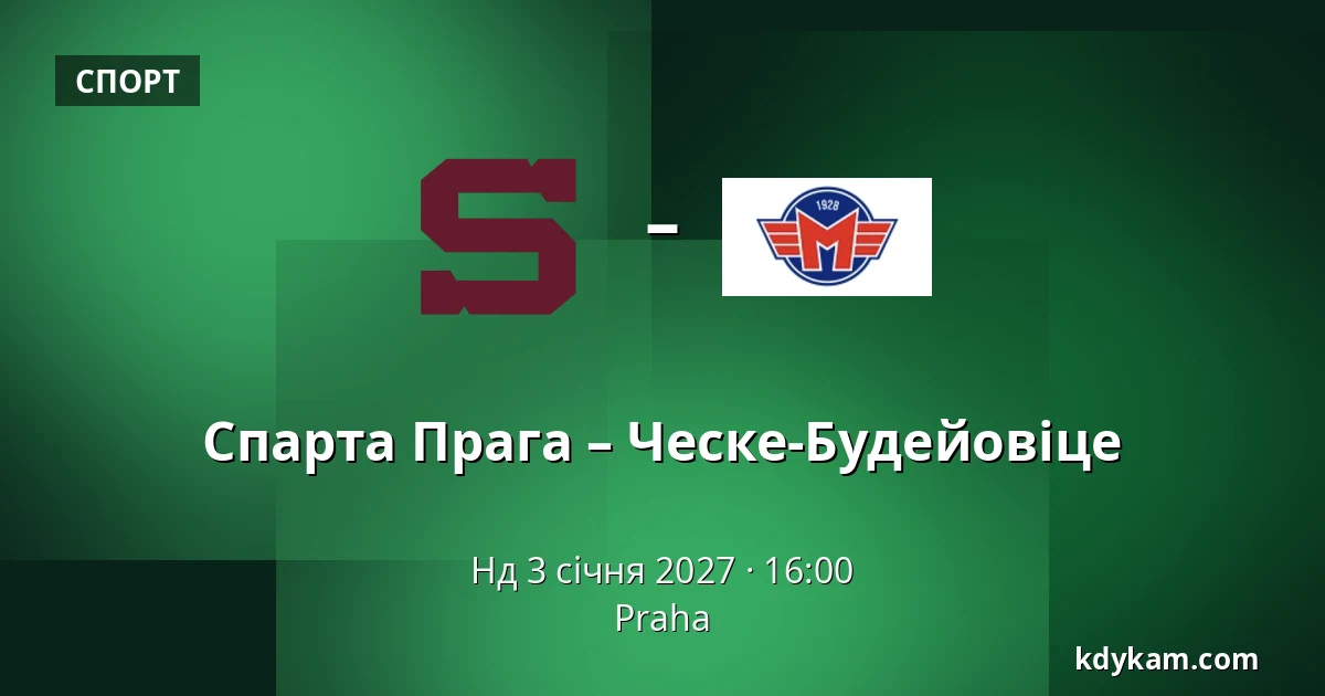 Спарта Прага – Ческе-Будейовіце — Прага