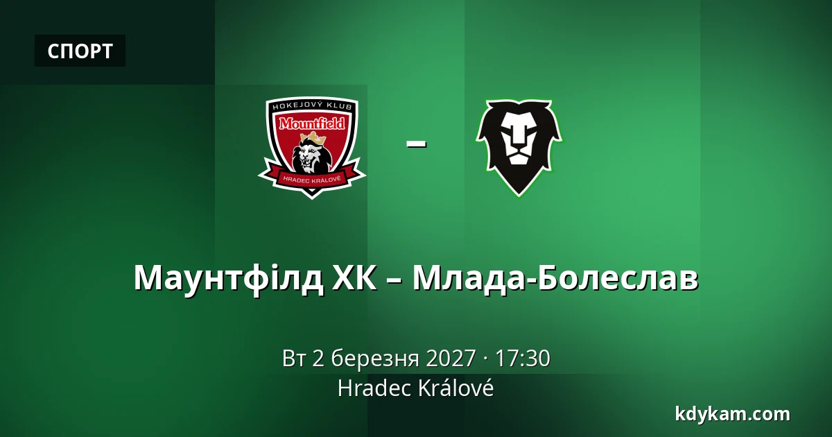 Маунтфілд ХК – Млада-Болеслав — Hradec Králové