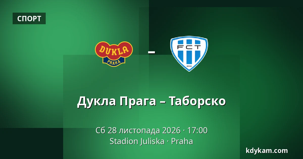 Дукла Прага – Таборско — Stadion Juliska, Прага
