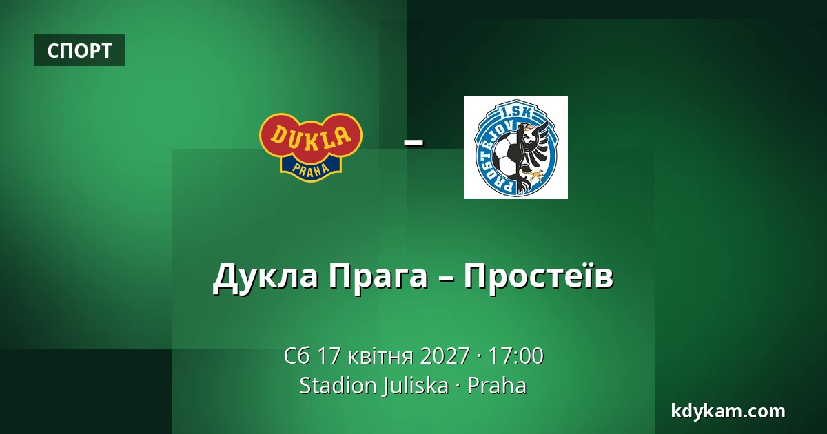 Дукла Прага – Простеїв — Stadion Juliska, Прага