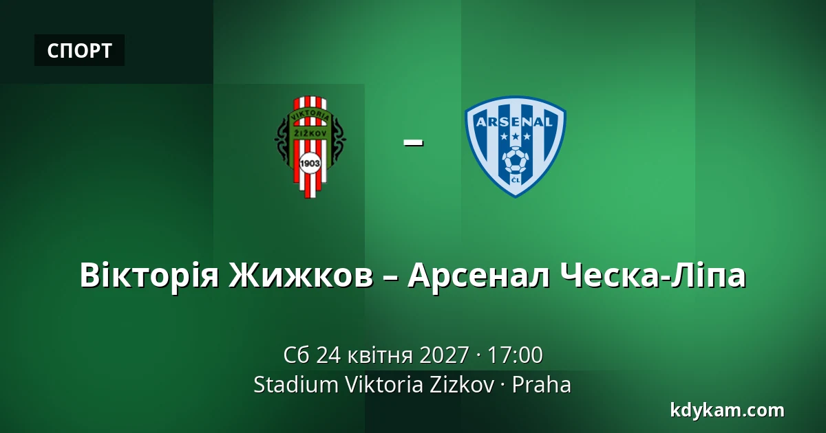 Вікторія Жижков – Арсенал Ческа-Ліпа — Stadium Viktoria Zizkov, Прага
