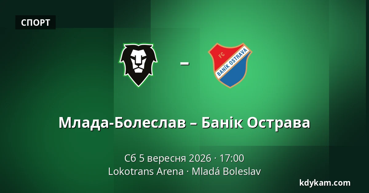 Млада-Болеслав – Банік Острава — Lokotrans Arena, Mladá Boleslav