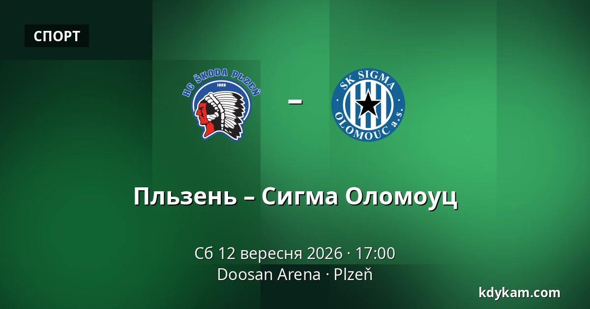 Пльзень – Сигма Оломоуц — Doosan Arena, Plzeň
