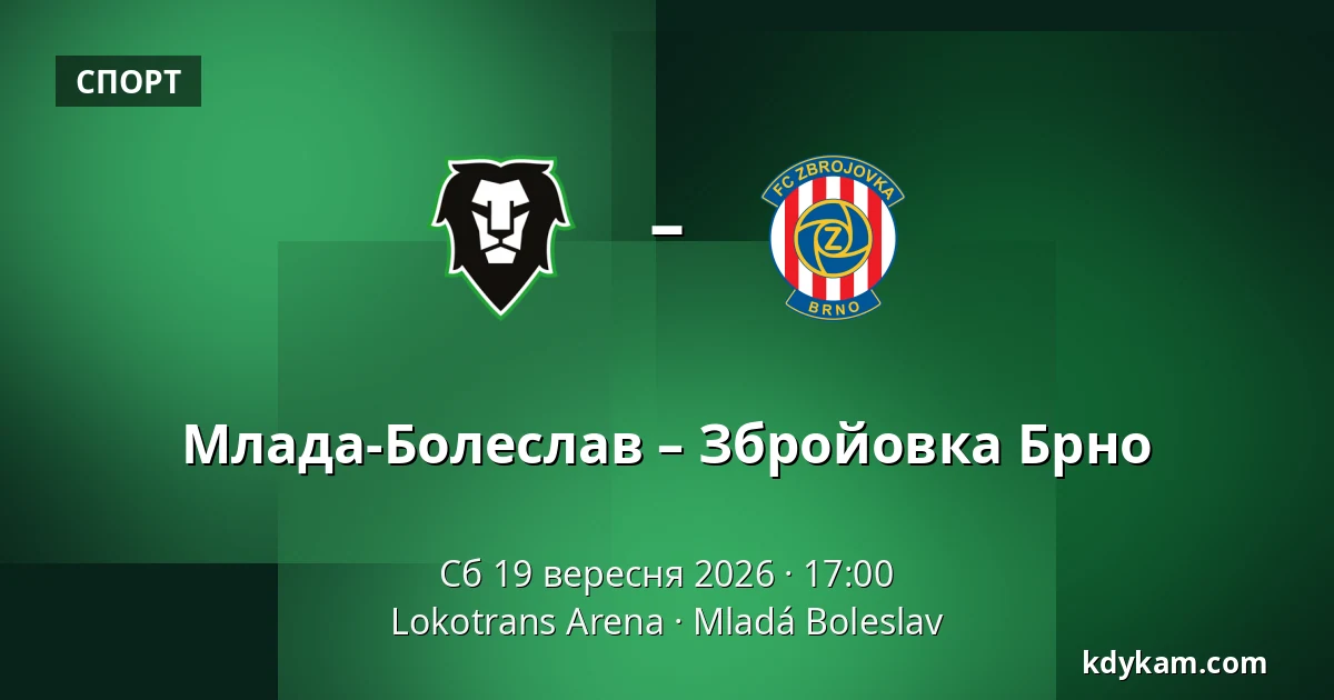 Млада-Болеслав – Збройовка Брно — Lokotrans Arena, Mladá Boleslav