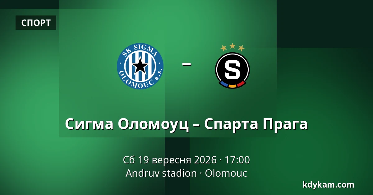 Сигма Оломоуц – Спарта Прага — Andruv stadion, Olomouc