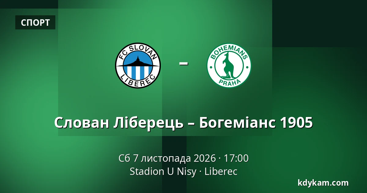 Слован Ліберець – Богеміанс 1905 — Stadion U Nisy, Liberec
