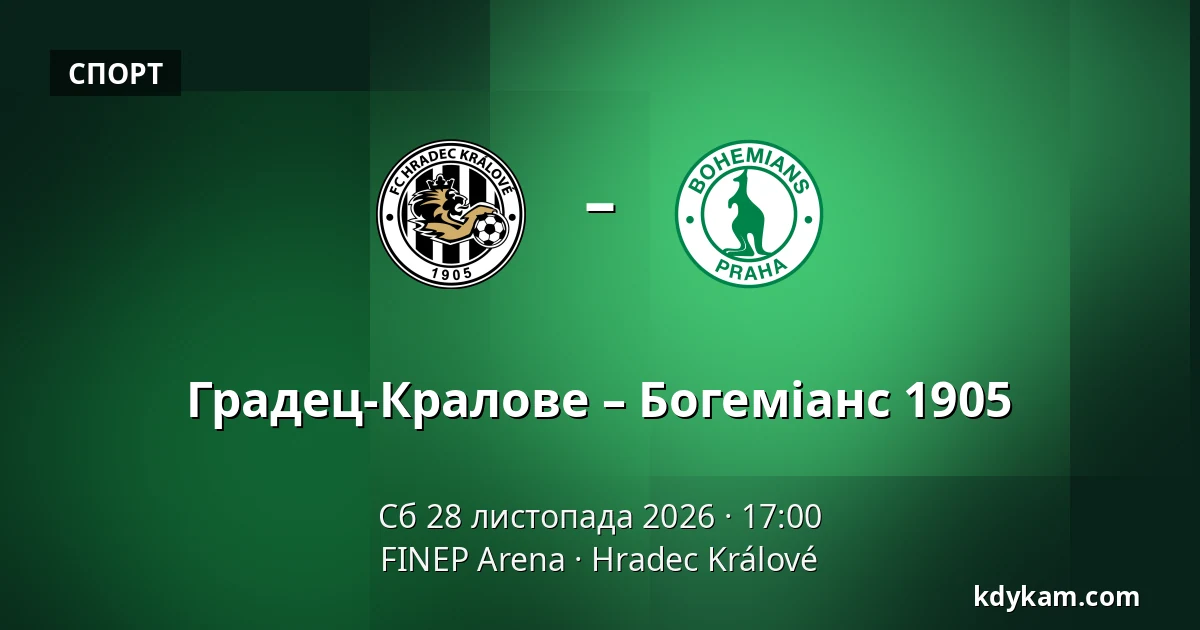 Градец-Кралове – Богеміанс 1905 — FINEP Arena, Hradec Králové