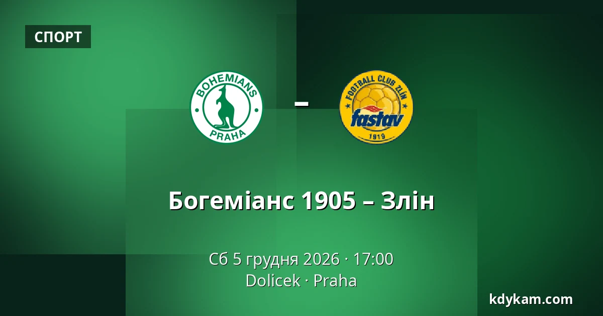 Богеміанс 1905 – Злін — Dolicek, Прага