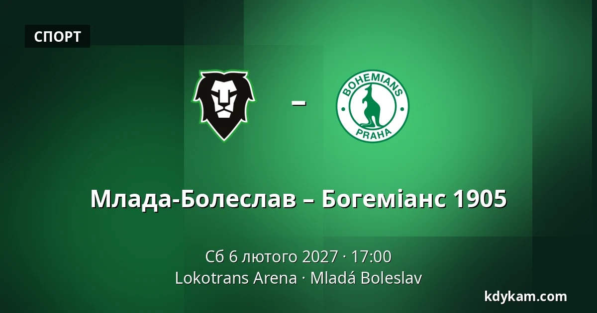 Млада-Болеслав – Богеміанс 1905 — Lokotrans Arena, Mladá Boleslav