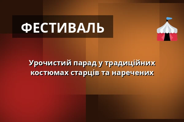 Урочистий парад у традиційних костюмах старців та наречених — Úřad městské části Brno-střed, Брно