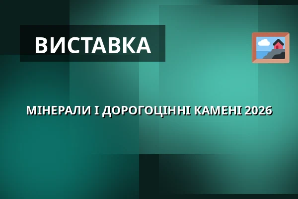 МІНЕРАЛИ І ДОРОГОЦІННІ КАМЕНІ 2026 — PVA Expo Praha Letňany, Прага